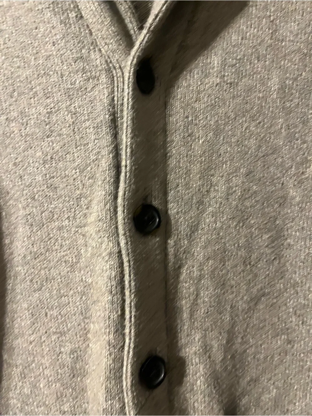 Banana Republic Men’s Shawl Collar Cardigan - Taupe Heather